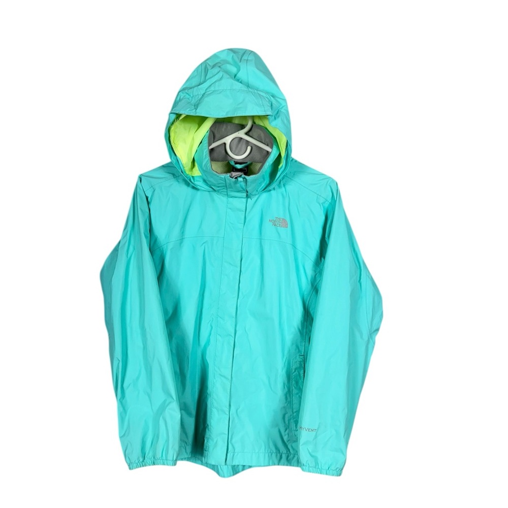 North Face Girls HyVent Waterproof Jacket Size XL Outdoors Hiking Lightweight